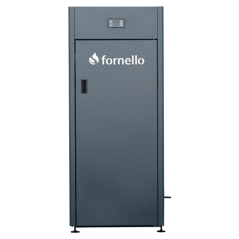 Cazan pe peleti Fornello KING PLUS 35 kW, rezervor peleti 145 kg, vas expansiune, pompa de circulatie si supapa siguranta incluse - Copie [1]