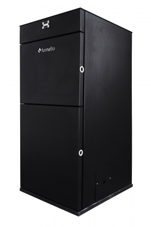 Cazane pe combustibil solid - Cazan pe peleti Fornello model Pellet King 25 kw cu buncar 70kg, telecomanda si aprindere automata