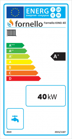 Cazan pe peleti Fornello model Pellet King 40 kw cu buncar 100kg, telecomanda si aprindere automata [5]