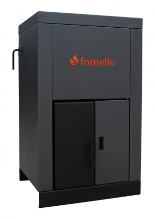 Cazane pe combustibil solid - Cazan pe peleti Fornello, model Eco Energy 25 kW, ardere ecologica, arzator din fonta, automatizare, buncar 45 kg, afisaj digital, consum redus