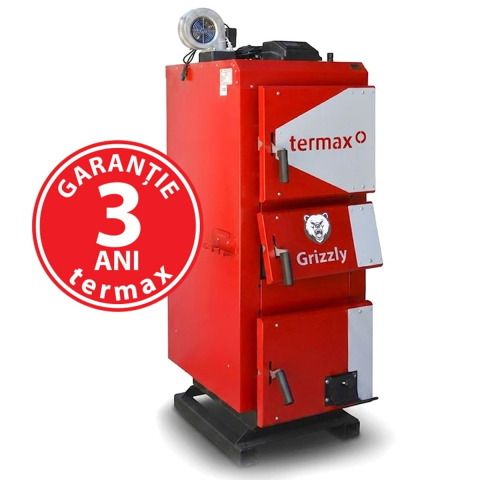 Cazan pe lemne si carbune Termax Grizzly 33 kW cu ventilator, 220 mp [4]