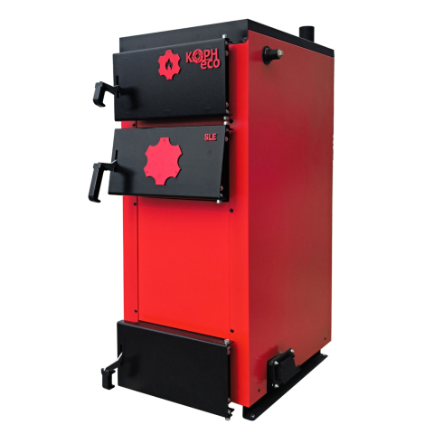 Cazane pe lemne - Centrala/Cazan pe lemn KOPH ECO 25 kW, cu ardere standard, 150 mp, volum manta apa 81 litri, diametru cos fum ⌀159 mm, randament 86%