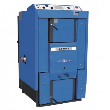 Cazane pe combustibil solid - Centrala din otel pe lemne, cu gazeificare, 150 kW, Atmos DC150S