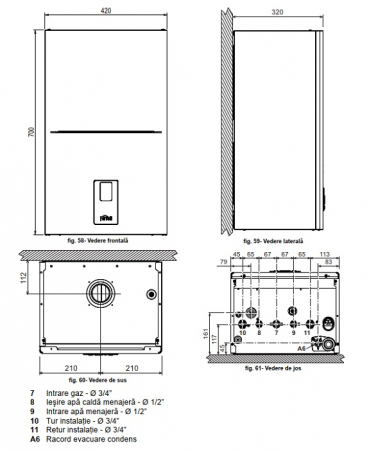 Centrala termica Ferroli, model BLUEHELIX HITECH RRT 24 C - 25 kw [6]