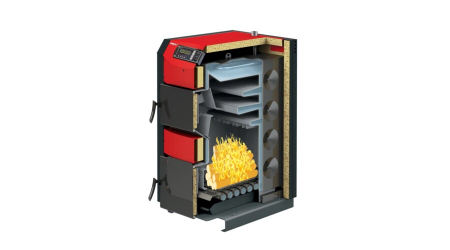 Centrala pe lemn, combustibil solid Burnit model NWB PRIME 90 kw cu ventilator si panou comanda [1]