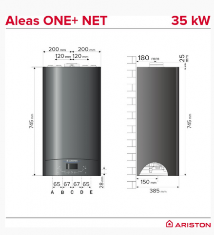Centrala termica Ariston, model Alteas One+ Net (apa calda si incalzire) - 35 kw [2]