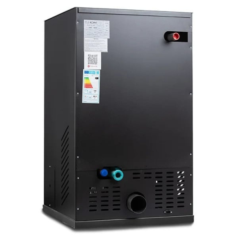 Centrala termica cu peleti KOPH PM 40 kW, 250 mp, buncar peleti 100 kg, diametru cos fum ⌀100 mm, pompa recirculare si vas expansiune incorporate, Negru [1]