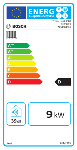 Centrala termica electrica Bosch model Tronic Heat 3500  9 kW [1]