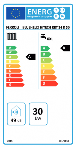 Centrala termica Ferroli cu boiler incorporat 50 litri, model BLUEHELIX HITECH RRT 34 K50 M - 35 KW [2]