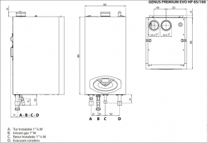 Centrala Termica in condensare Ariston Genus Premium EVO HP 100 - 100 KW [2]