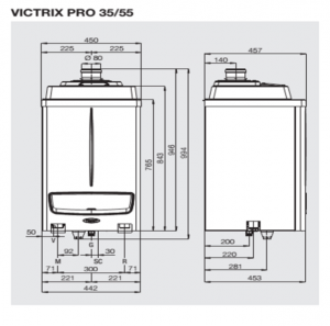 Centrala termica Immergas, model  Victrix Pro 55 ErP 55kw [4]