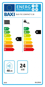 Centrala termica in condensatie, 28 kW, incalzire + A.C.M, Baxi DUO-TEC COMPACT E 28 [4]