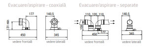 Centrala termica in condensatie, 24 kW, incalzire + A.C.M, Baxi LUNA DUO-TEC COMPACT E 24 [4]