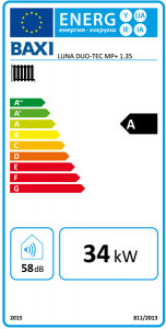 Centrala termica in condensatie, 34 kW, numai incalzire, Baxi LUNA DUOTEC MP+ 1.35 [4]