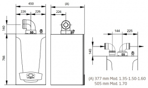Centrala termica in condensatie, 65 kW, numai incalzire, Baxi LUNA DUOTEC MP+ 1.70 [2]