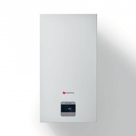 Centrale termice murale in condensare - Centrala termica pe gaz in condensare, 35 kW, cu boiler incorporat 42 l, Saunier Duval IsoTwin Condens T 35-CS/1, kit evacuare inclus