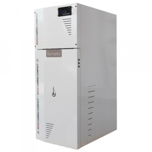 Cazan pe peleti compact Fornello model Rossi Camino Compact 35 kw, tiraj fortat, pompa de circulatie, vas expansiune [1]