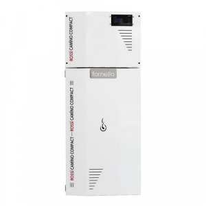 Cazane pe combustibil solid - Cazan pe peleti compact Fornello model Rossi Camino Compact 35 kw, tiraj fortat, pompa de circulatie, vas expansiune