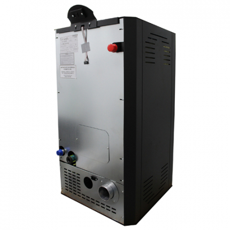 Cazan pe peleti Fornello model Primo Pellet 25 kw, negru cu buncar 25kg, telecomanda si aprindere automata [1]