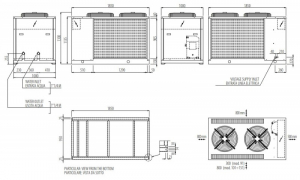 Chiller pentru racirea apei Clint seria Aqua Plus model CHA/IK/A 101 - 30,5 kw (compresor scroll inverter si modulul hidraulic cu pompa de circulatie) [2]