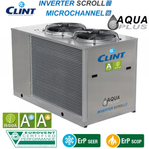 Chiller pentru racirea apei Clint seria Aqua Plus model CHA/IK/A 101 - 30,5 kw (compresor scroll inverter si modulul hidraulic cu pompa de circulatie) [1]