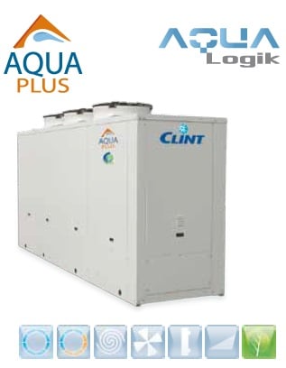 Chiller pentru racirea apei Clint seria Aqua Plus model CHA/K 604-P - 177,8 kw (ventilator EC si modul hidraulic cu pompa) [1]