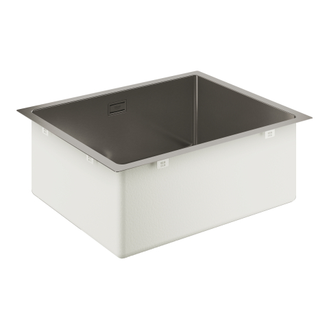 Obiecte sanitare - Chiuveta bucatarie Grohe k700u sink 60 -s 54, 4/44, 4 1.0, 1 cuva, montare pe/sub blat, evacuare automata, kit montaj si evacuare, antracit mat