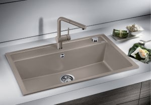 Chiuveta compozit, alb, cu excentric, Blanco Dalago 8 [1]
