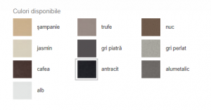 Chiuveta compozit, gri piatra, cu excentric, Blanco Dalago 8 [6]