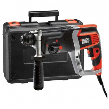 Scule si echipamente pentru constructii - Ciocan Rotopercutor Black+Decker KD990KA, SDS Plus, 850 W, 2.4 J