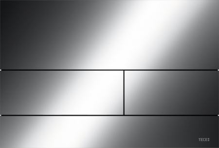 Obiecte sanitare - Clapeta WC TECESsquare II, 2 trepte, otel inox, Black Chrome lucios