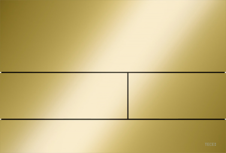 Obiecte sanitare - Clapeta WC TECESsquare II, 2 trepte, otel inox, Gold Opentruic lucios