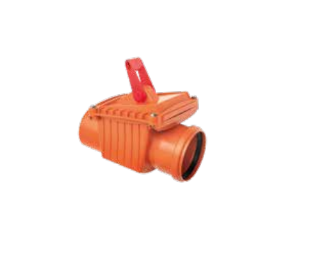 Clapete PVC - Clapeta antiretur PVC cu inchizator si garnitura, pentru canalizare, DN 110 mm, Capricorn
