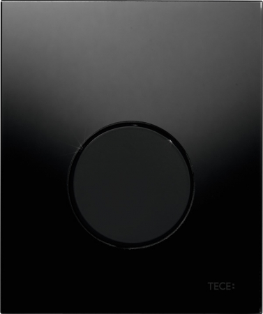 Clapete de actionare pentru vase tip WC - Clapeta URINAL TECELoop sticla neagra, include cartus, 1 treapta, buton negru