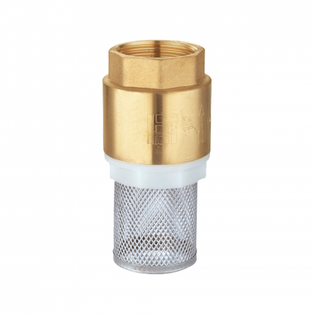 Tevi, fitinguri, robineti si accesorii - Valva retinere, 3/4 tol, cu filtru cu ventil alama, Everpro