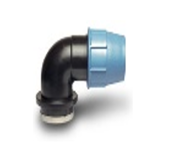 Tevi si fitinguri PEhD - Cot 90° PEhD compresiune, 25 x 1/2 FI