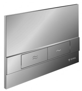 Obiecte sanitare - Clapetă de acţionare WC SCHELL Board cromat mat