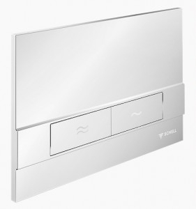 Clapete de actionare pentru vase tip WC - Clapetă de acţionare WC SCHELL Board alba