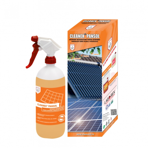 Detergent dezincrustant pentru exteriorul panourilor solare Chemstal Cleanex Pansol 1kg/flacon
