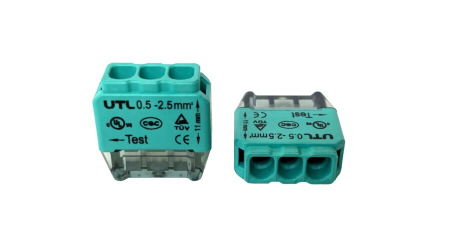Cabluri si conductori - Clema de conexiune, 3 poli, verde