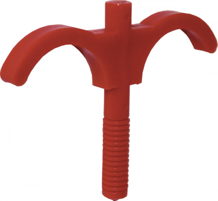 Accesorii montaj - Clema dubla TECEflex plastic pentru fixare teava Ø14-Ø20, 60 mm