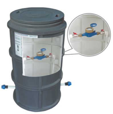 Echipamente pentru tratarea si pomparea apei - CAMIN DUBLUSTRAT D. 550 H=1100 INSTALATIE 3/4 CONTOR CAPAC - VALROM GAMA WaterKIT