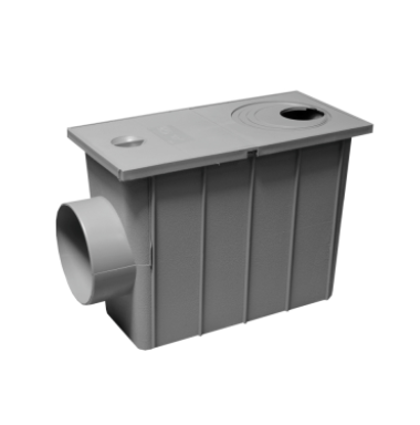Tevi, fitinguri, robineti si accesorii - CAMIN PLUVIAL PP CU IESIRE ORIZONTALA INTRARE 80/90/100/110 IESIRE 110 - VALROM GAMA PluviKIT