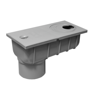 Tevi, fitinguri, robineti si accesorii - CAMIN PLUVIAL PP CU IESIRE VERTICALA INTRARE 50/80/90/100/110 IESIRE 110 - VALROM GAMA PluviKIT