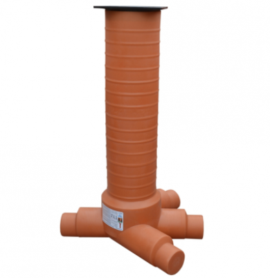 Instalatii de apa si canalizare - Camin inspectie pe Valrom VALPlast D. 315 3IN 1OUT 200/160 capac compozit A15 H1,6m