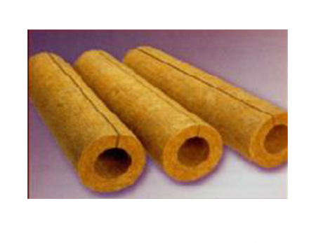 Vata minerala bazaltica - Cochilie din vata minerala bazaltica necaserata, grosime izolatie 30 mm, Ø 159 mm, 1 ml