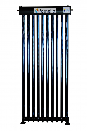 Panouri solare cu tuburi vidate - Colector solar presurizat, 10 de tuburi vidate, pentru acoperis inclinat sau fatada, Fornello Heat Pipe