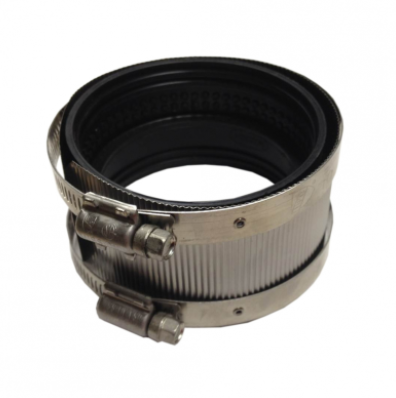 Tevi, fitinguri, robineti si accesorii - COLIER INOX CU GARNITURA D. 90mm - VALROM GAMA VacuumLINE