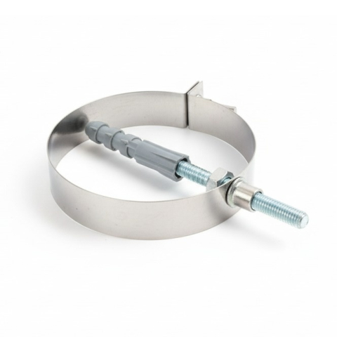 Colier inox, prindere in perete cu surub, ⌀120 mm
