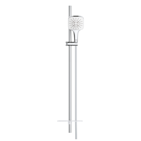 Coloana de dus Grohe SmartActiv Cube 130 bara 900 mm, pivotanta, 3 pulverizari, anti-calcar, etajera, crom [1]